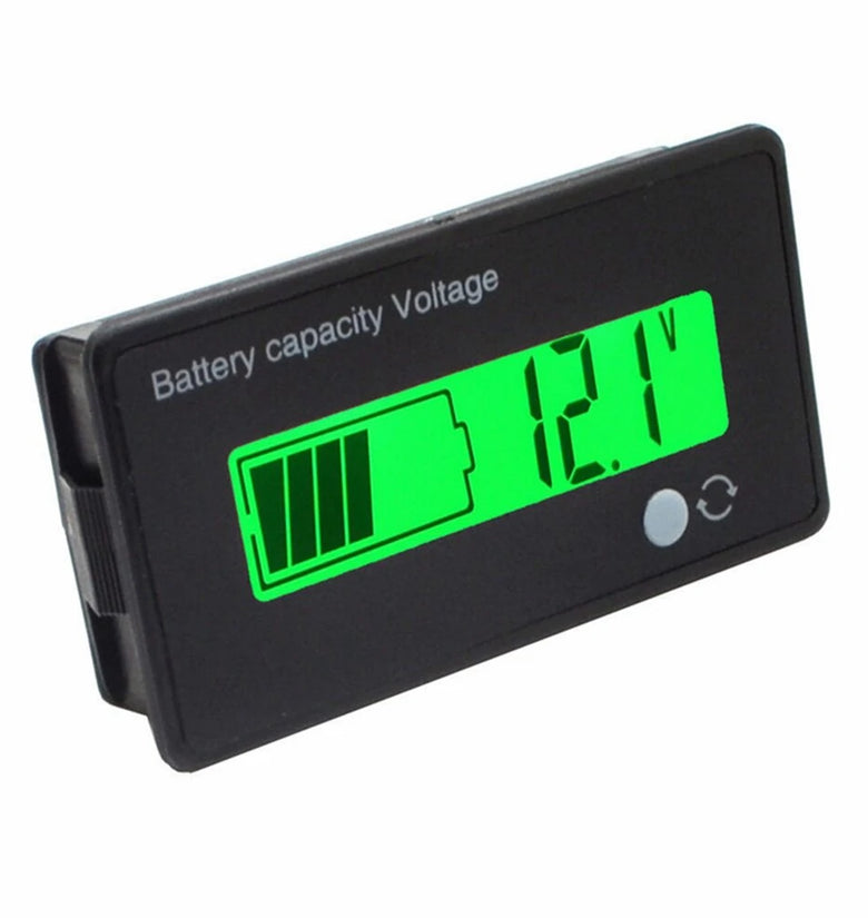 5Pcs 12V/24V/36V/48V 8-70V LCD Acid Lead 3.7V Lithium Battery Capacity Indicator Digital Voltmeter