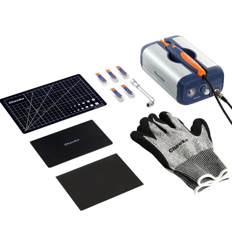 Chawke CK-01 Professional Ultrasonic Cutting Knife 65W Power 40kHz Vibration Precise Cutting Tool Replaceable Blades LED Light