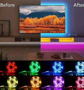 RGB Bluetooth LED Light Strip Smart Atmosphere Light Indoor 24V EU Plug With 44-Key Remote Control for TV Wall Computer Room Bedroom