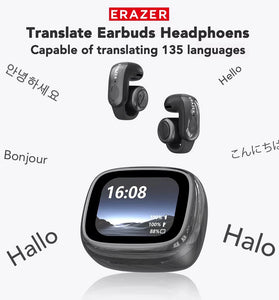LENOVO ERAZER XF28 AI Translation Headset Wireless bluetooth 6.0 Earphone LCD Full-Color Smart Display 12mm Speakers 135 Languages Open-ear Sports Headphones