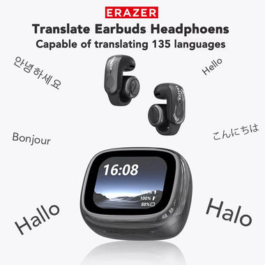 LENOVO ERAZER XF28 AI Translation Headset Wireless bluetooth 6.0 Earphone LCD Full-Color Smart Display 12mm Speakers 135 Languages Open-ear Sports Headphones