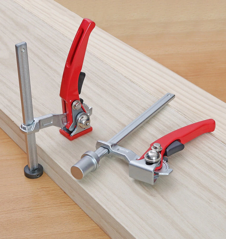 ENJOYWOOD 16mm/19mm/20mm/28mm MFT Table Workbench Quick Ratchet Bench Dog Hold Down Clamp Clip for 16mm/19mm/20mm/28mm Dog Holes