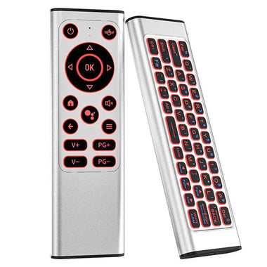 X9 Air Mouse 2.4G+bluetooth Voice Remote Control with Backlit Keyboard 4000mAh Rechargeable Dual Mode Remote Control for Android TV Box PC