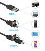 AN101 Ear Endoscope 3 in 1 Ear Cleaning Tool HD Visual Ear Spoon Multifunctional Earpick 5.5mm Camera 2M Android PC Borescope Ear Otoscope