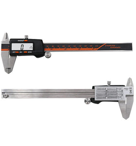 DANIU 150mm Stainless Steel LCD Screen Display Digital Caliper 6 Inch Fraction / MM / Inch High Prec