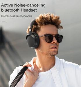 BlitzWolf BW-HP5 Lite bluetooth Headset ANC Headphone Dual Active Noise Canceling Dual Drivers 1000mAh AAC Stereo Wireless Headphone with Mic