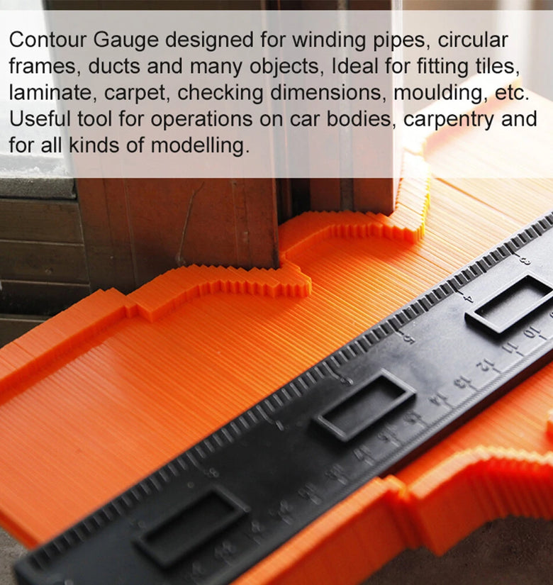 5 Inch 10 Inch Contour Profile Gauge Laminate Edge Shaping Gauge Wood Measure Ruler Duplicator
