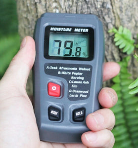 BSIDE EMT01 Digital LCD Portable 0~99.9% Wood Moisture Meter Integral Pins Auto Power Off