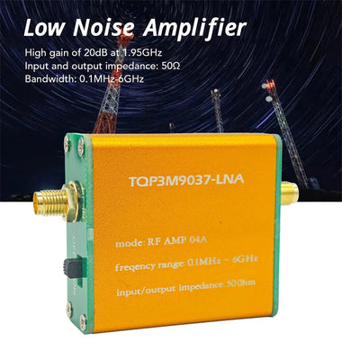 RF Radio Amplifier 100K-6GHz RF Amplifier Module TQP3M9037-LNA Ultra Low Noise Signal Enhancer Preamplifier