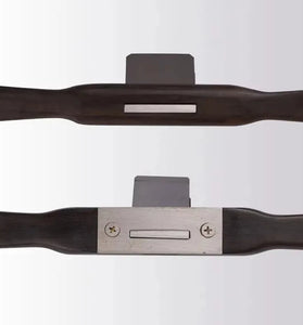 Flat/Round Bottomed Ebony Hand Plane 265mm Round Handle Straight Line Type Wood Planer Woodworking Trimming Push Plane Tools