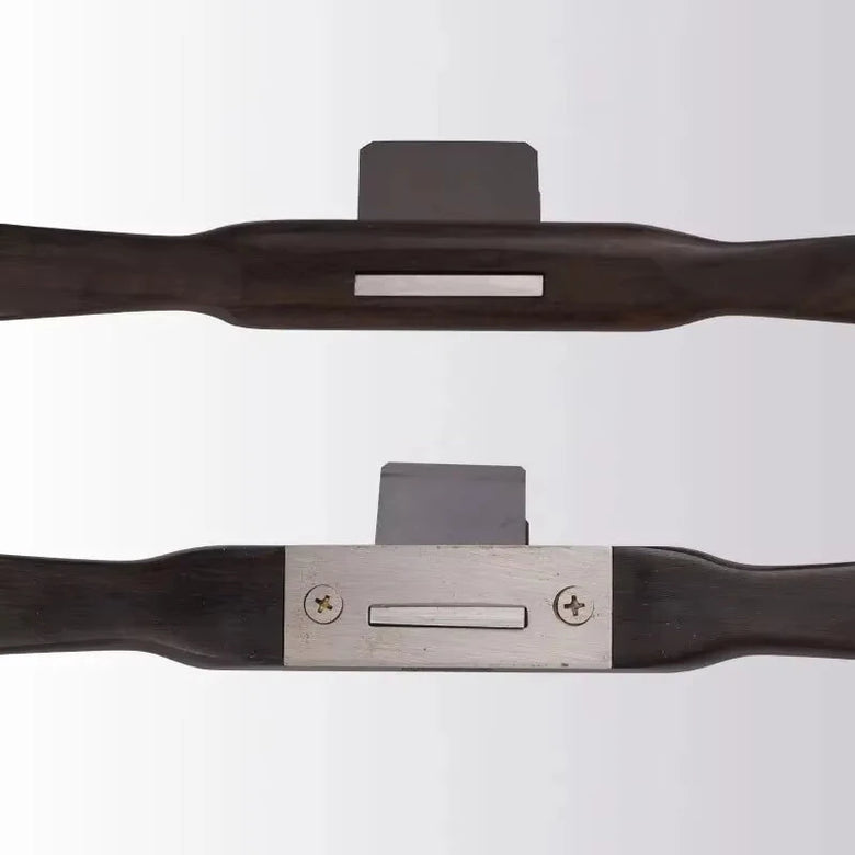 Flat/Round Bottomed Ebony Hand Plane 265mm Round Handle Straight Line Type Wood Planer Woodworking Trimming Push Plane Tools