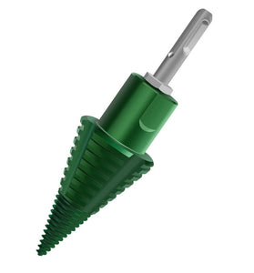Wood Splitter Drill Bit Carbon Steel High Frequency Cutting Spiral Design Fits Electric Hammer Round Square Handle Tree Stump Removal Firewood Splitting