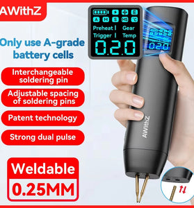 Awithz Portable Battery Spot Welder DIY Mini Welding Machine 18650 Battery Pack Nickel Strip and Nickel Belt Welding Tool