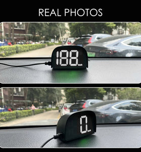Universal Car GPS HUD Digital Speedometer Display White Light Plug and Play Big Font Car Electronics Accessories