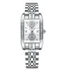 CRRJU Women's Quartz Watch Elegant Rhinestone Rectangular Dial Waterproof Stainless Steel Strap Luminous Design Perfect for Business and Fashion Use Stylish Women Watch Ideal for Everyday Wear