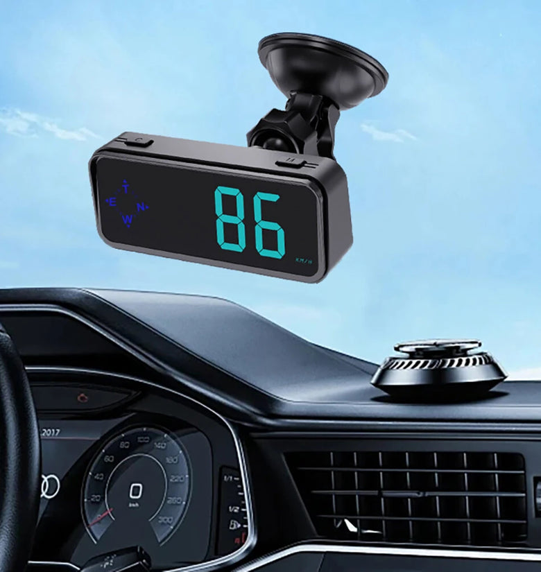 Car HUD Head Up Display LED Display Alert Speeding Alert Car LED Display Clock Car SUV RV Miles/Hour Switchable KM/H MPH
