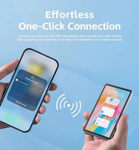 RK-X40M Wireless Magnetic Phone Selfie Screen with bluetooth Remote 3-Level Brightness Back Camera Monitor Phone Selfie Monitor Screen for iPhone & Android