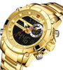 NAVIFORCE Luxury Men's Quartz Watch Dual Display Waterproof Sports Wristwatch Luminous Design Stylish