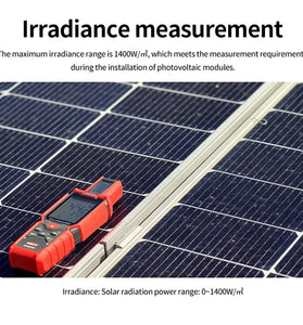 UNI-T Bluetooth Solar Irradiance Meter UT381PV/IP65 Protection Rating with Dual-Channel Temperature Measurement
