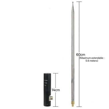 100W 20M-6M Band Shortwave Portable Antenna GP Antenna Vertical Tie Rod Antenna for HAM Radio