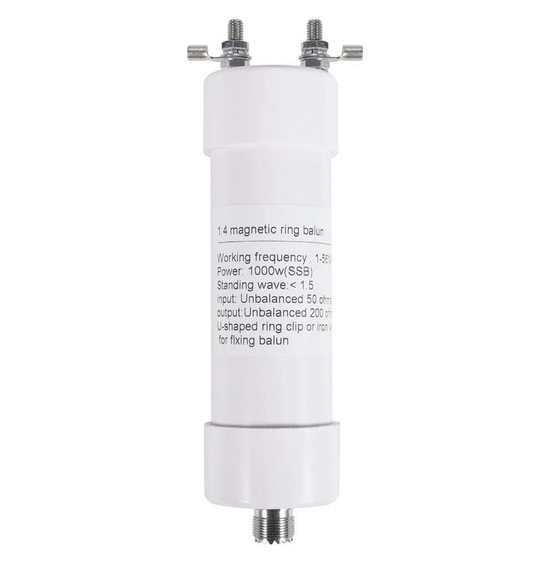 1000W High Power 1:4 Balun Winton Antenna Dedicated Unbalanced to Balanced 50 Ohm to 200 Ohm Shortwave