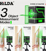 HILDA Laser Level 2 Lines Green Light Mini Self-Leveling Horizontal And Vertical Cross Super Powerful Laser Beam Line
