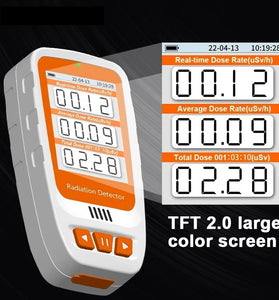 HFS-20 Geiger Counter Nuclear Radiation Tester Radioactive Tester Personal Dosimeter X-ray Beta Gamma Tester LCD Radioactive Tester Monitor