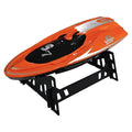 RC Boat High Speed LED Light Speedboat Waterproof 5km/h Electric Racing Vehicles Models Lakes Pools Remote Control Toys