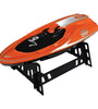 RC Boat High Speed LED Light Speedboat Waterproof 5km/h Electric Racing Vehicles Models Lakes Pools Remote Control Toys