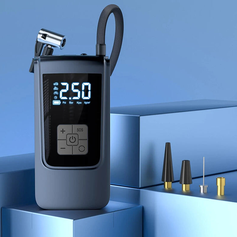 150PSI Portable Electric Car Tire Inflator Mini Air Compressor Intelligent Digital Display for Car Motorcycle Bike Ball