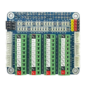 Raspberry Pi 5 GPIO Status LED Terminal Block BreakoutBoard HAT ADC/DCA Sensor for Raspberry Pi 5 4B 3B+ Test Expansion Board