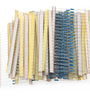 1000Pcs Metal Film Resistors Assorted Kit 0.25W 1/4W 50 Kinds Resistance Values 0.1 to 10M 1% High Precision Electronics Components