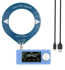 Mini Pocket Radio ESP32-S3 SI4732 Receive Radio 1.9inch IPS Screen LSB/USB/AM/FM Radio with Loop Antenna 0.5-108mhz HF SW MW VHF