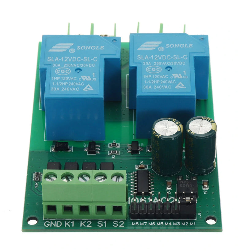 30A 12V 24V DC Motor Controller Relay Board Forward Reverse Control Limit Start Stop Switch for Garage Door Crane Elevator