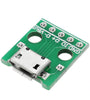 Micro USB To Dip Female Socket B Type Microphone 5P Patch To Dip With Soldering Adapter Board