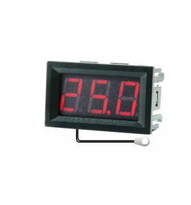 0.56 Inch Mini Digital LCD Indoor Convenient Temperature Sensor Meter Monitor Thermometer with 1M Cable -50-120 DC 5-12V