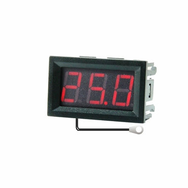 0.56 Inch Mini Digital LCD Indoor Convenient Temperature Sensor Meter Monitor Thermometer with 1M Cable -50-120 DC 5-12V