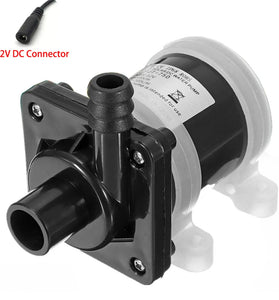 JT-750B4 12V/24V Solar Shower Pump 4-Thread DC Water Pump for Water Heating  Floor Heating  and Boosting Circulation