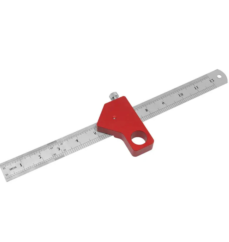 Combination Square 0-300mm Carpenter Square Angle Ruler 45/90 Degree Marking With Precision Etched Scales