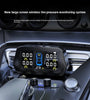 Solar Powered Tire Pressure Monitoring System Car TPMS With 4 External Sensors 6 Alarm Functions Real-Time Display Of Pressure And Temperature