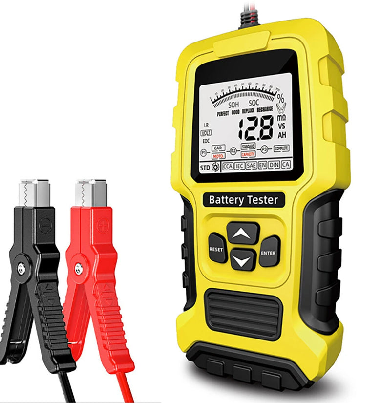 ANHTCzyx 12V 24V Intelligent Battery Tester Car Battery Tester 3Ah - 200Ah Battery Life Capacity Internal Resistance Tester Motorcycle Battery