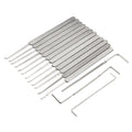 12Pcs Lock Picks Tools Set Lock Opener Locksmith Tools Various Transparent Locks Combination, Locksmith Tools Kit