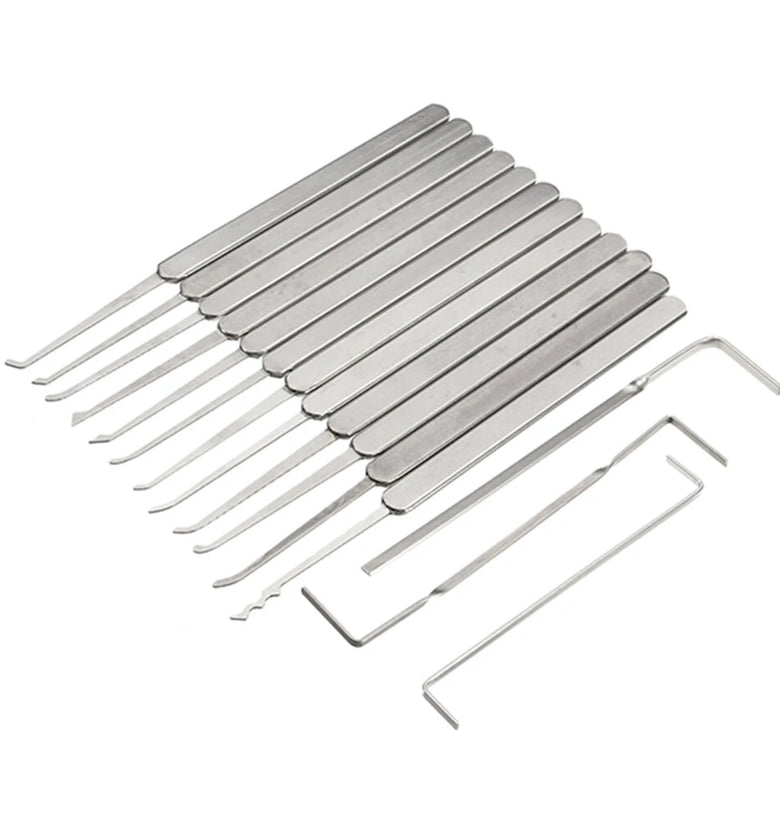 12Pcs Lock Picks Tools Set Lock Opener Locksmith Tools Various Transparent Locks Combination, Locksmith Tools Kit