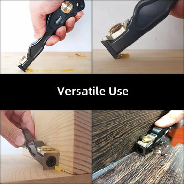 HONGDUI 2 In 1 Mini Wood Carbide Insert Scraper Glue Scraper Removal Aluminum Alloy Handle Woodworking Tool
