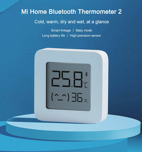 2Pcs Xiaomi Mijia Smart LCD Screen Digital Thermometer 2 bluetooth Temperature Humidity Sensor Moisture Meter Mijia App