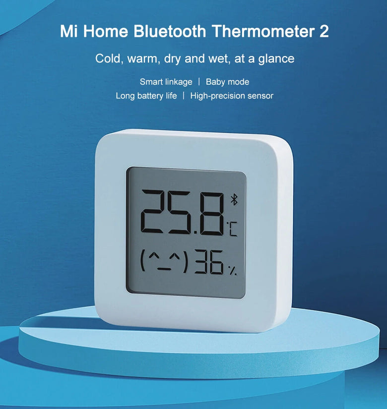 2Pcs Xiaomi Mijia Smart LCD Screen Digital Thermometer 2 bluetooth Temperature Humidity Sensor Moisture Meter Mijia App