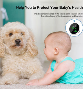 Tuya WiFi Temperature Humidity Sensor Smart Home Automation Voice Control Real Time Sensor USB Powered Supply with Amazon Alexa Google Home Asistant