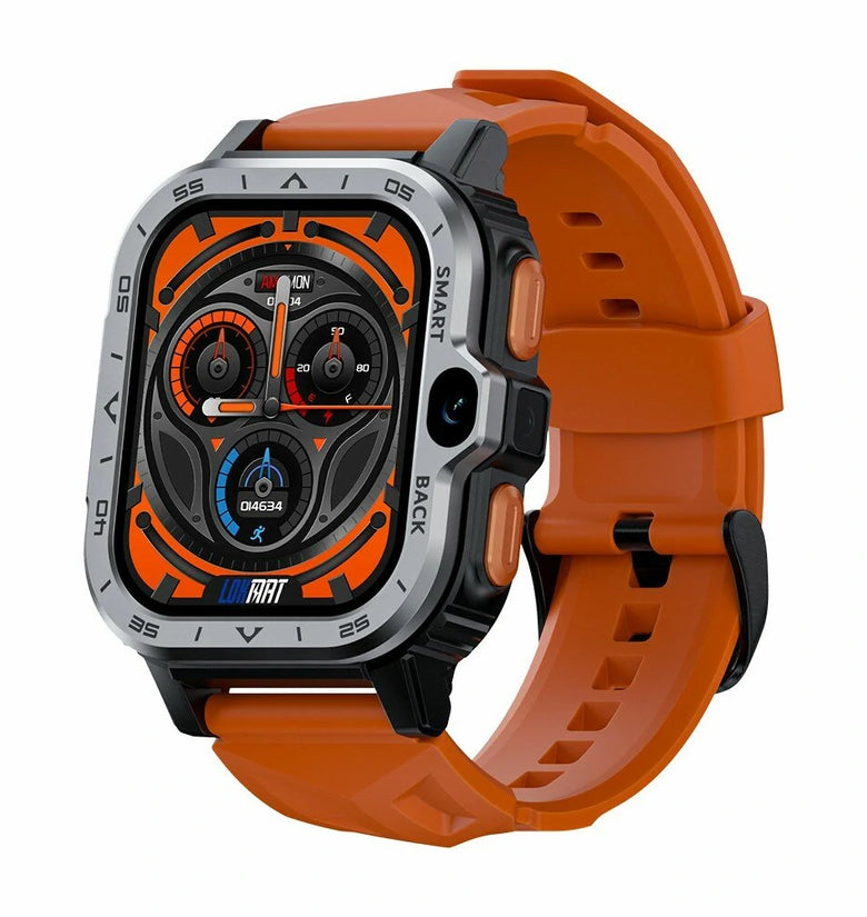 LOKMAT APPLLP 4 MAX 4G Android Smart Watch Phone 2.02 inch HD Screen GPS WIFI Heart Rate SpO2 Monitor Sleep Monitoring Multi-sport Modes Music Playback SOS Dual Camera