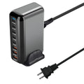 [GaN Tech]Bakeey YMX-908-600W 600W 8-Port USB PD Charger 5USB-C+3USB-A QC PD Fast Charging Desktop Charging Station EU Plug US Plug for iPhone 16 16 Pro 15 14 13 Pro Max for Huawei Mate XT for Xiaomi 15pro