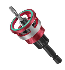 5pcs Countersink Drill Bit Set with Depth Stop High-quality 6542 Steel and Aluminum Alloy Multi-size for Woodworking Precision Drilling and Ease of Use